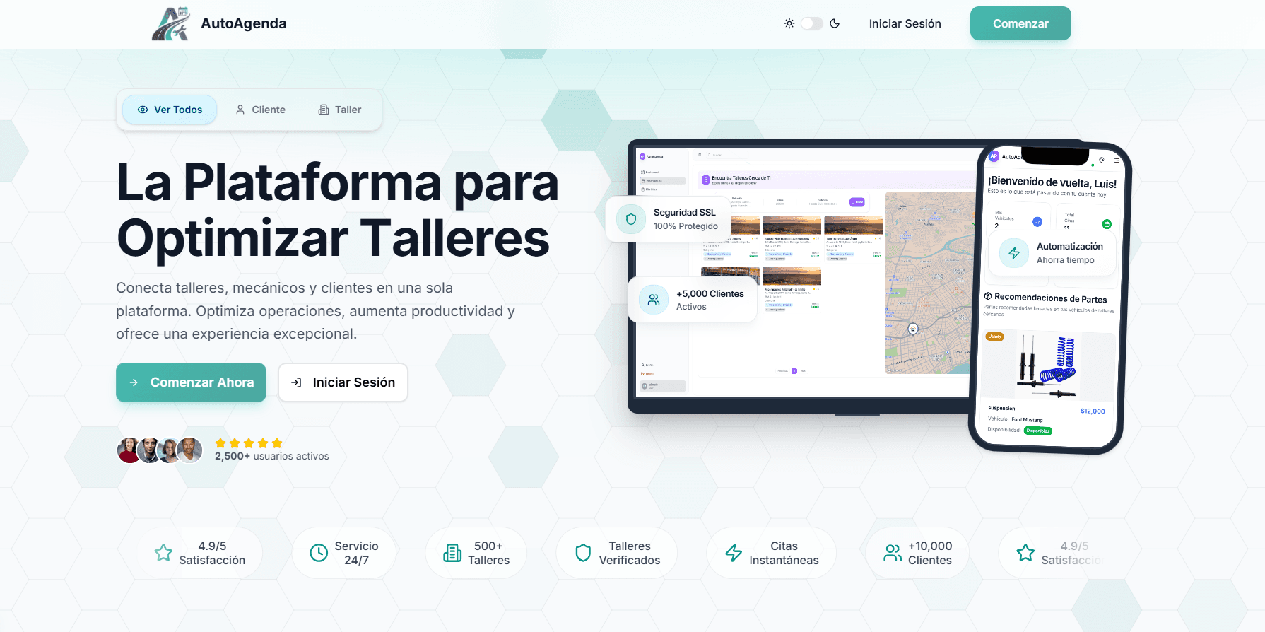 AutoAgenda — landing principal